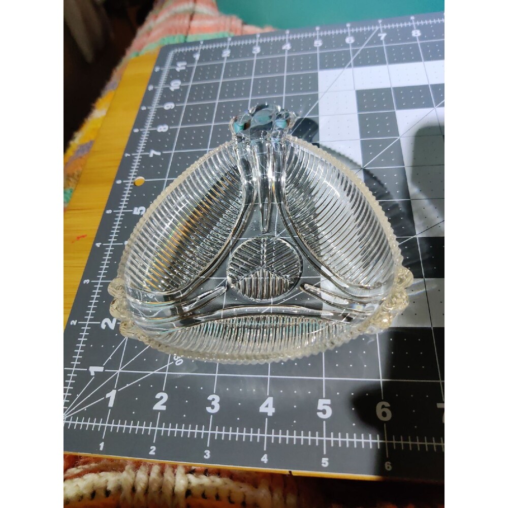Crystal Glass Candy Dish Bowl
